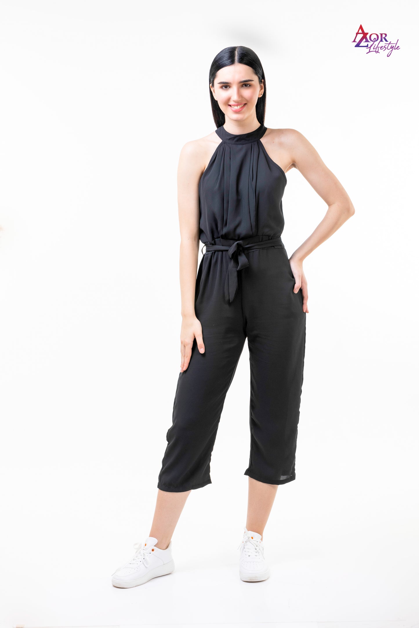 Women black jumpsuit/rompers