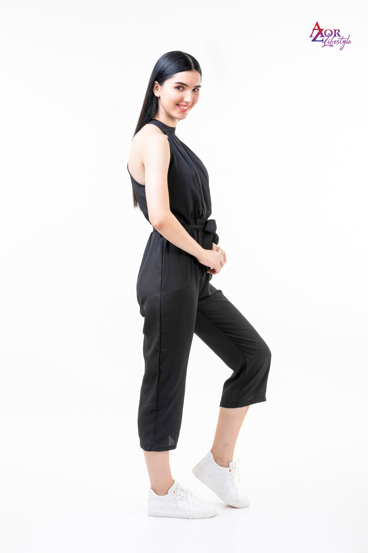Women black jumpsuit/rompers