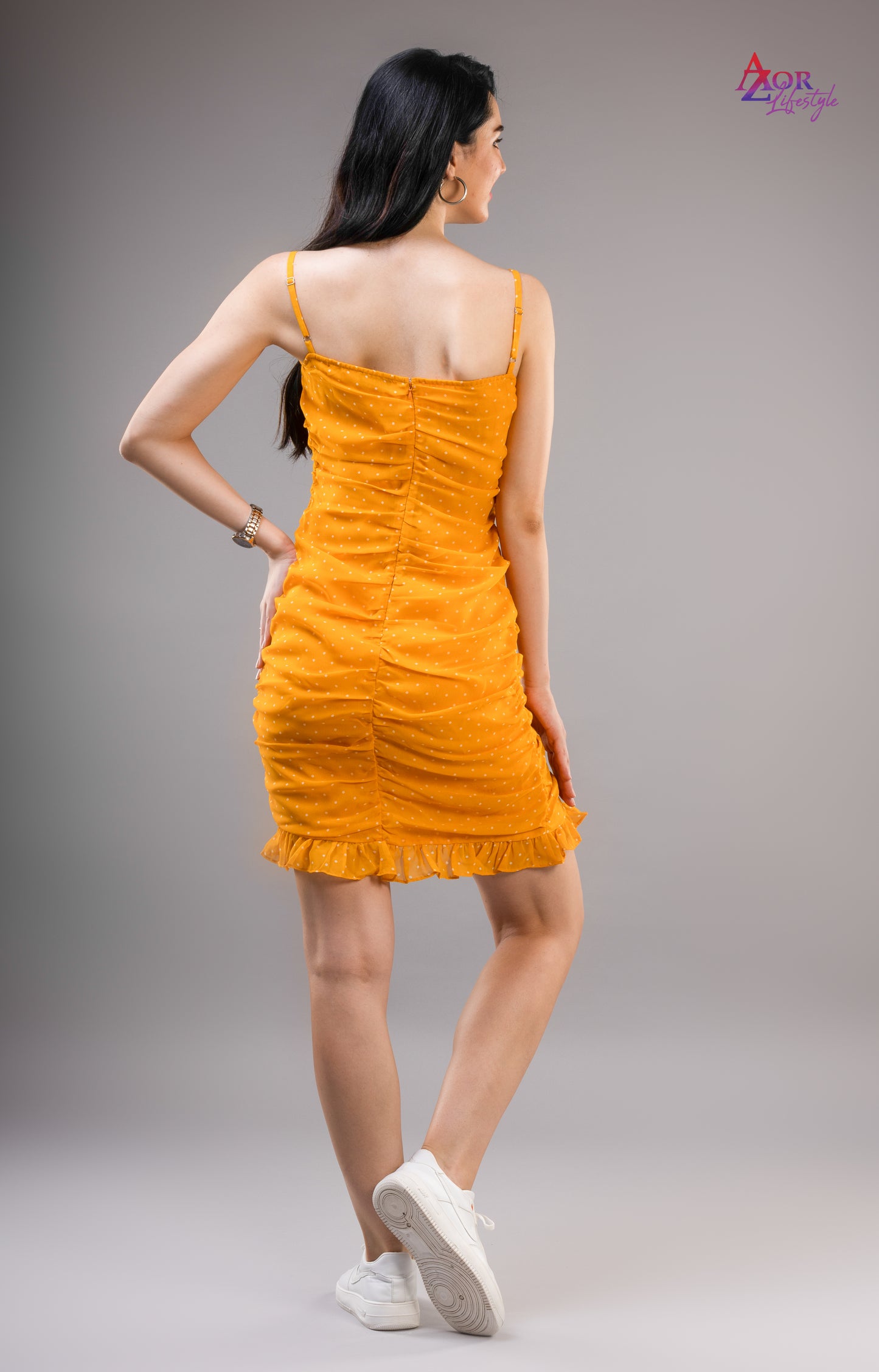 Women yellow dress