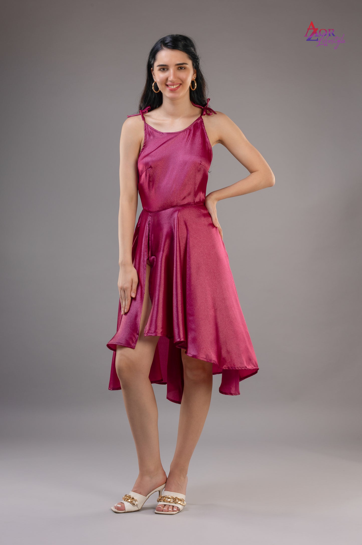 Women burgundy/wine partywear dress
