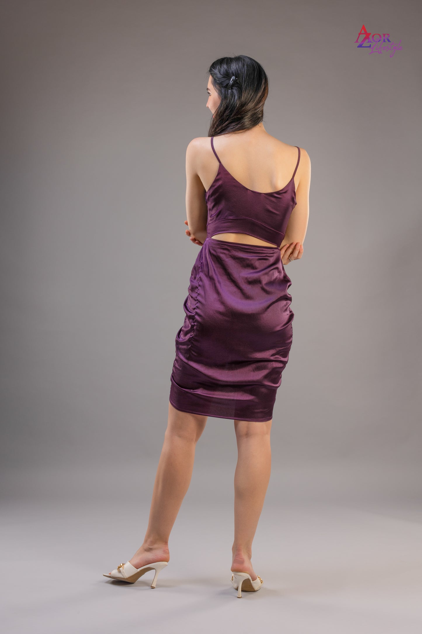 Women wine/burgundy bodycon partywear dress