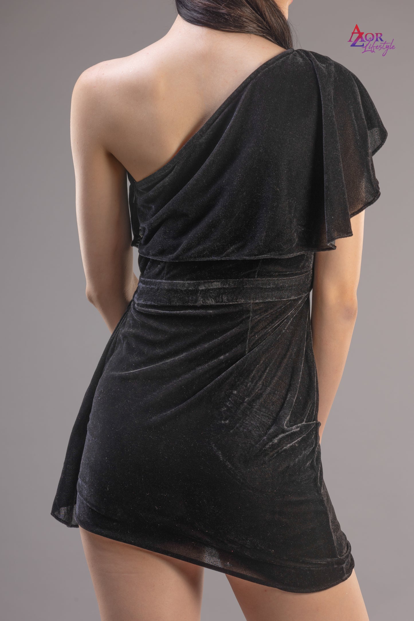 Women black bodycon partywear dress