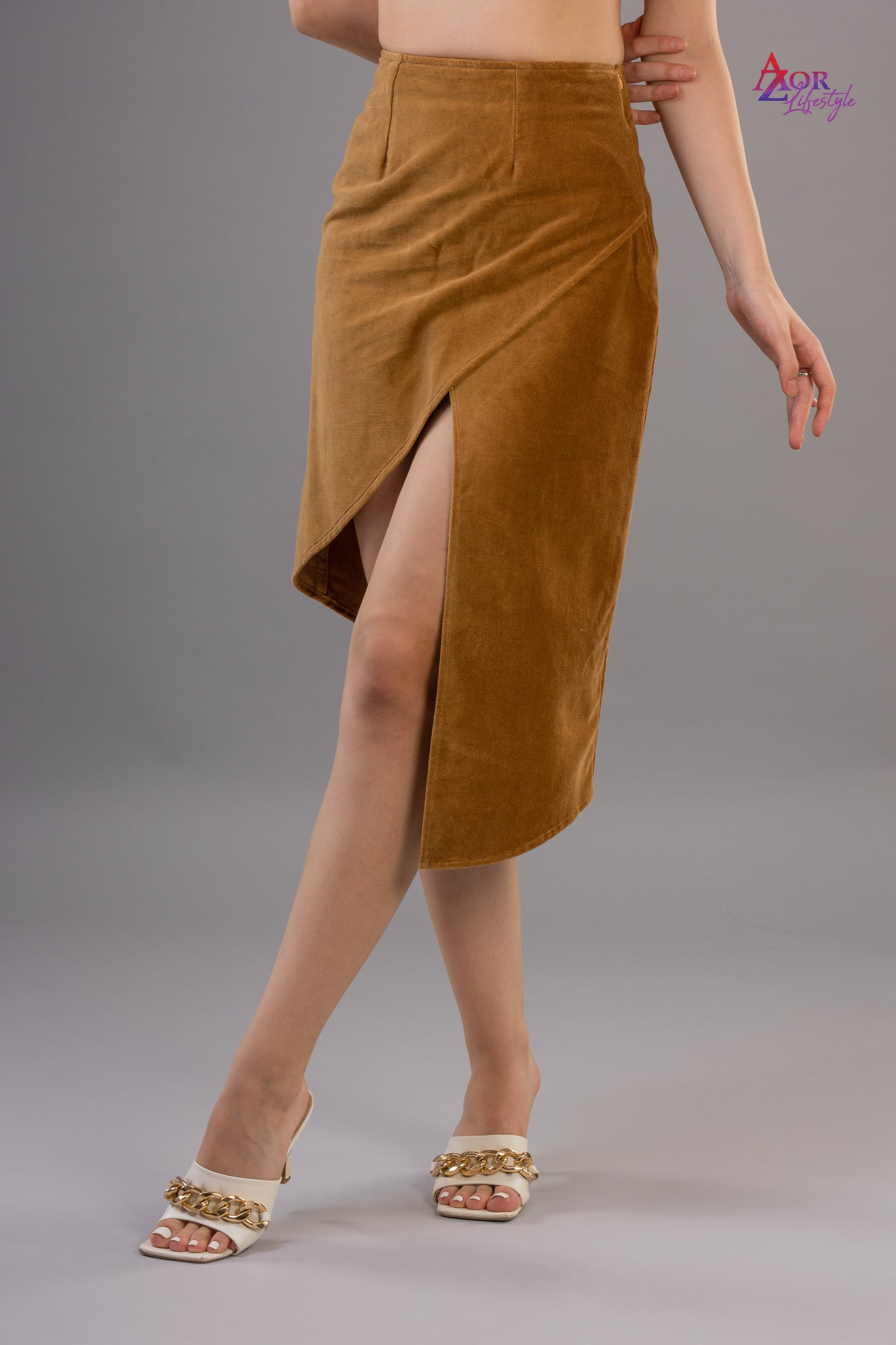 Women brown skirt