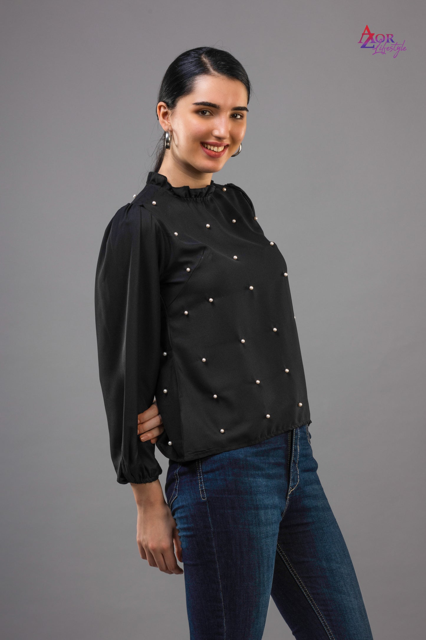 Women black top