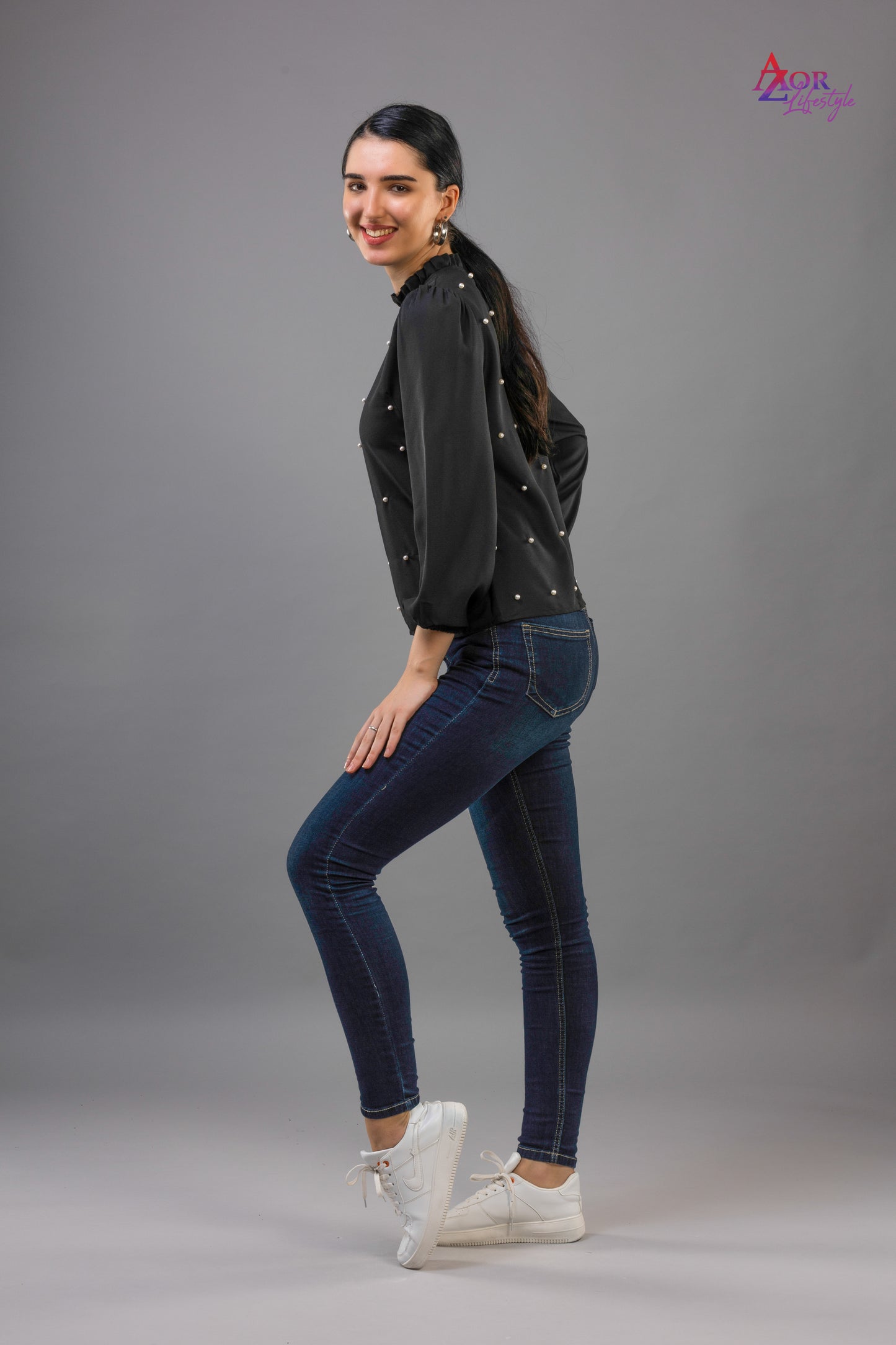 Women black top