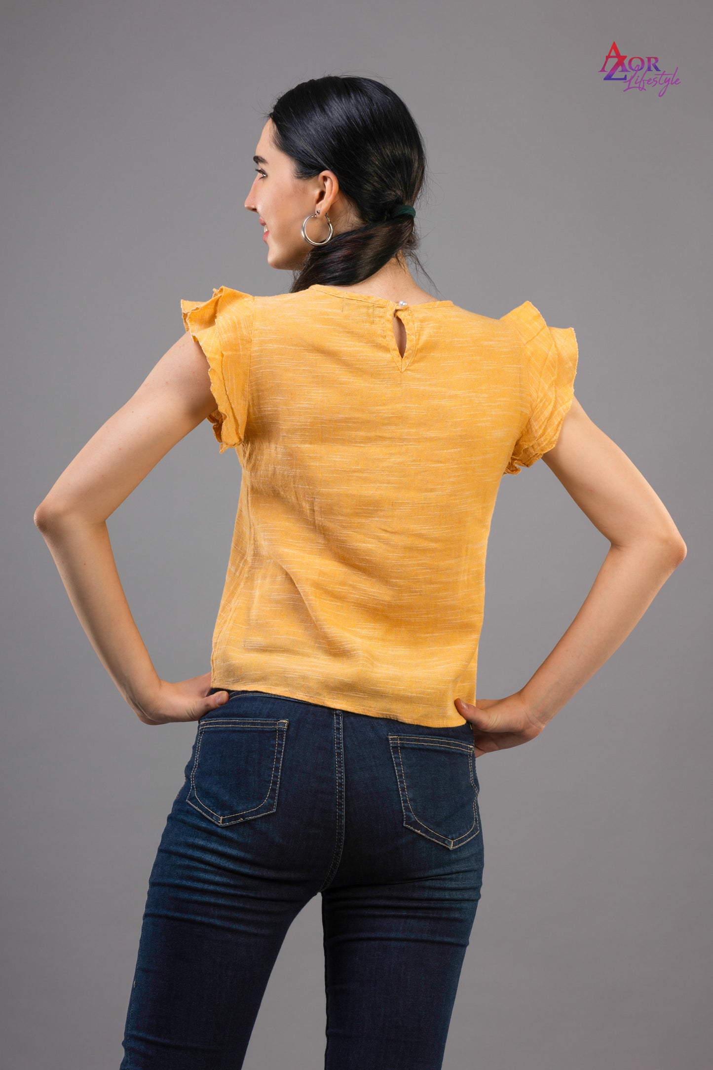 Women yellow top