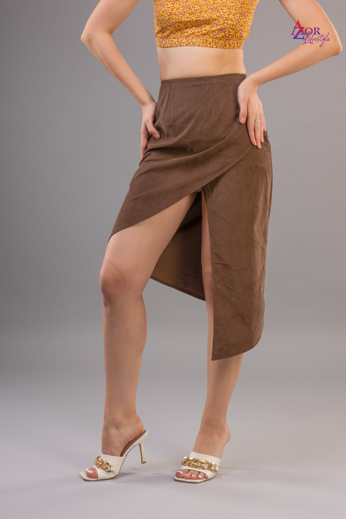 Women chocolate skirt