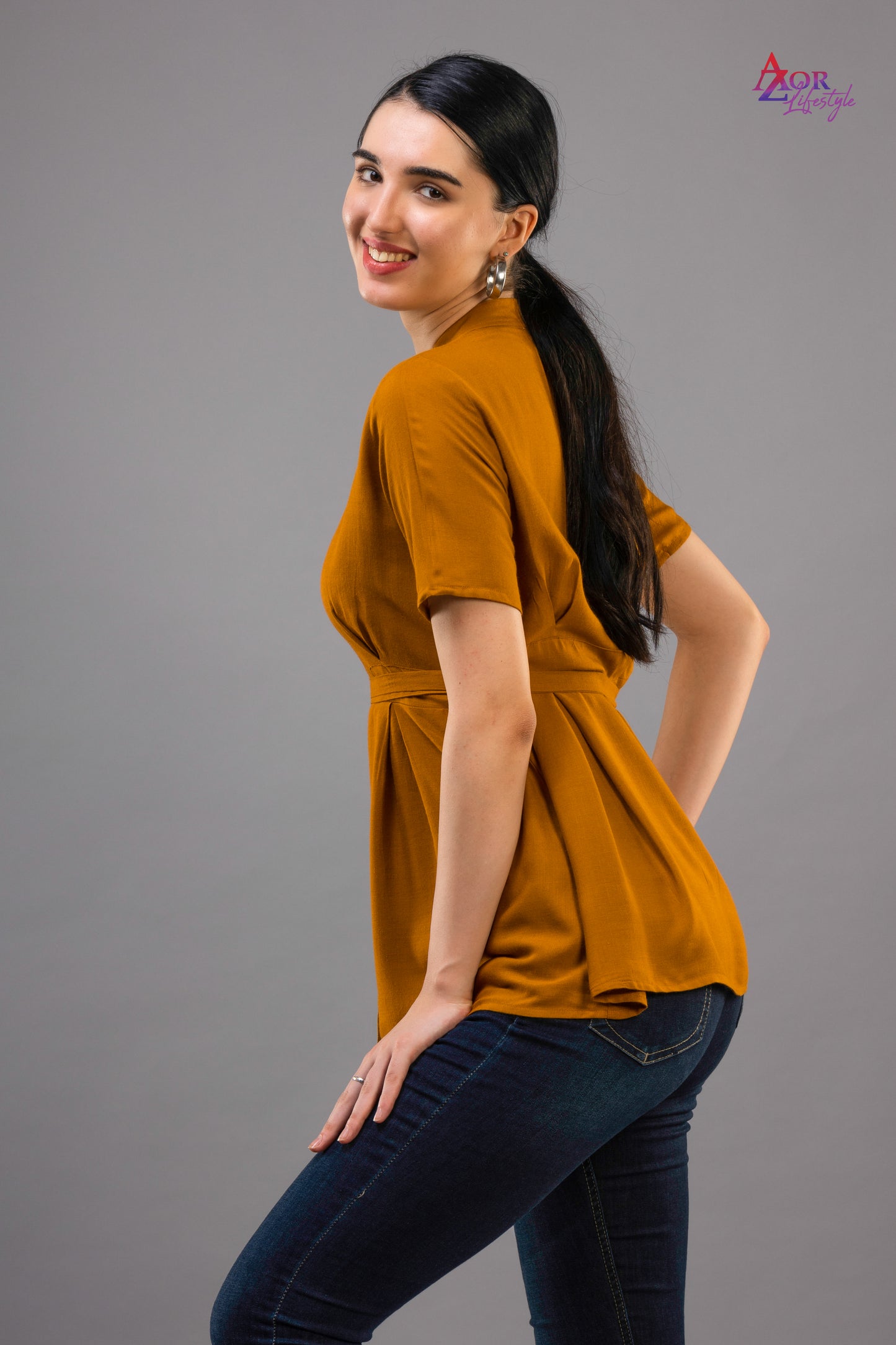 Women brown shirt/top