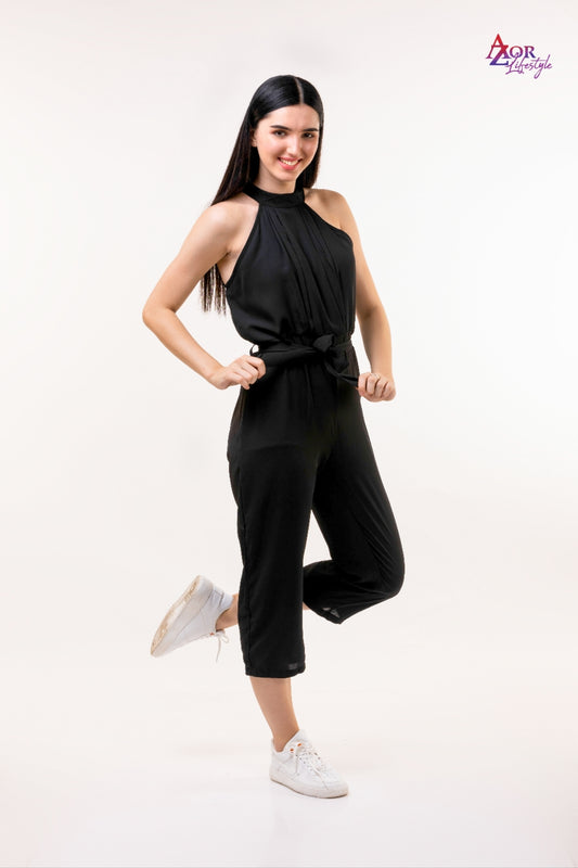 Women black jumpsuit/rompers